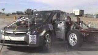 Honda Civic 2006 side crash test [upl. by Mountford]