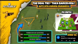 FIX META THE REAL TIKITAKA BARCELONA SPECIAL TACTICS FORMATION 4312 Manager Mode  FC Mobile [upl. by Ludwigg409]