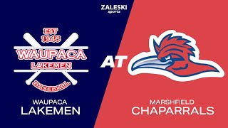 Waupaca Lakemen at Marshfield Chaparrals  2024 Mens Baseball [upl. by Kier754]