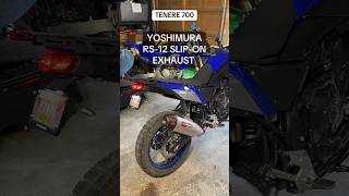 Yamaha TENERE 700 Stock Exhaust VS YOSHIMURA RS12 Exhaust  WHICH IS BETTER [upl. by Kcinimod511]