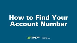 How to Find Your Account Number [upl. by Annoet]