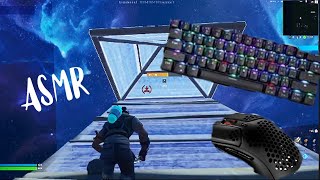 Motospeed CK61 Fortnite ASMR Chill🤩Red Switch Keyboard Fortnite Free Build🎧 [upl. by Anel]