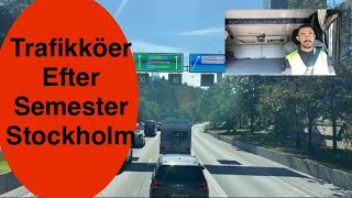 Trucking in Stockholm Sweden Nacka to Farsta  Köra i Stockholm foryou [upl. by Sargent]