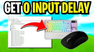 How To Get 0 Input Delay on Mouse and Keyboard on PC 🔨 Remove Input Lag on PC🖱️✅ [upl. by Ayr951]