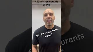 ASL signs for restaurant fast food and food service  menu ￼ASL restaurant [upl. by Binni715]