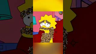 Lisas Face Swarmed by Bees 🤣😂simpsons shorts [upl. by Aliakam]