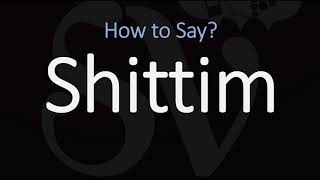 How to Pronounce Shittim CORRECTLY Meaning amp Pronunciation [upl. by Morocco177]