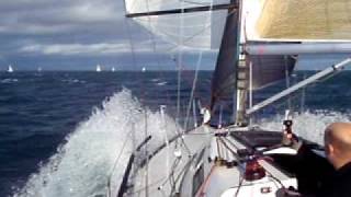 X99 Xcellent Sailing Downwind hitting 179 knots [upl. by Ynnub]