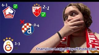 Predicting the UEFA Champions League Playoff Round Part 1 [upl. by Marucci]