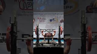 World Junior Record Bench Press Classic with 1395 kg by Vasileios Karakatsanis GRE in 53 kg class [upl. by Ellemaj]