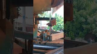 kayu keruing bandsaw sawmill [upl. by Relyk]