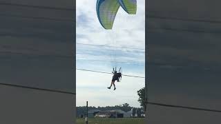 Paramotor crash  Pulled my brakes way too early [upl. by Nnahteb156]