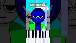 Jevin Theme Incredibox Sprunki  Normal Vs Horror on piano [upl. by Sheets]