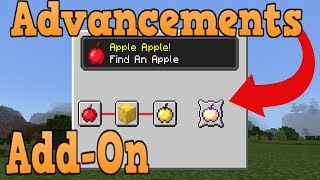 Minecraft Bedrock Edition Advancements Addon Download [upl. by Crescantia661]