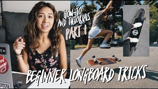 Beginner Longboard Freestyle Tricks  Part 1 [upl. by Raven288]