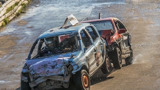 Banger Racing Angmering Raceway  CB Contact  3rd February 2019 [upl. by Acisej]