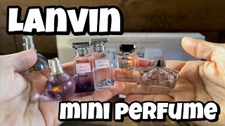 Lanvin miniature perfume  eclat d’ arpege jeanne couture marry me me  miniature fragrance [upl. by Ycram]