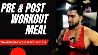 Best Pre amp Post Workout Meal  DIET PLAN by Abhay Singh fitness preworkout viralvideo [upl. by Blodget]