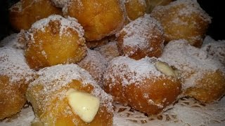 Frittelle Crema  Tortelli fritti [upl. by Esirrehc]