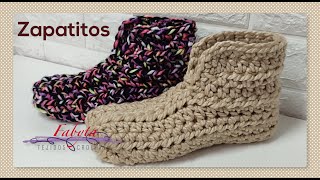 Zapatitos faciles en crochet ideal si sos principiante [upl. by Amar205]