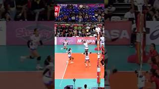 ATENEO WITH A COMBINATION PLAY ❤️‍🔥 ateneo shakeyssuperleague volleyball admu obf [upl. by Wallie]