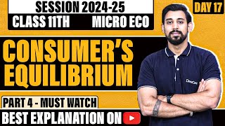 Microeconomics  Consumers Equilibrium  Chapter 2  Part 4 [upl. by Stirling]