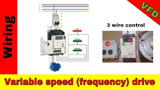 How to wire VFD Altivar 312 three wire control [upl. by Clara912]