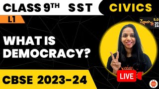 What is Democracy  CBSE Class 9 Civics  CBSE Class 9th Social Studies SST Preparation [upl. by Brecher]