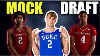 The OFFICIAL 2025 NBA Mock Draft Full Lottery [upl. by Finny]