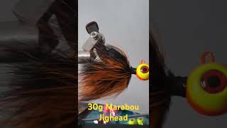 30g Marabou Jighead 50 fishing atado pesca tarpon robalo jighead tying flytying [upl. by Timofei536]