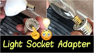 ✅Light Socket Adapter  Go from Small LED Bulb E12 Base to Large Standard Bulb E26E27 Base Review [upl. by Zita]