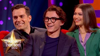 Henry Cavill Tom Holland amp Zendaya Talk About Their Nerdy Hobbies  The Graham Norton Show [upl. by Amaty]