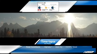 Canmore Alberta  Live  Timelapse  Three Sisters Lawrence Grassi and EEOR [upl. by Jesh]