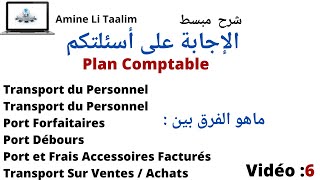 Plan comptable  Signification Comptes de Transport et l’enregistrement comptable [upl. by Sontag]