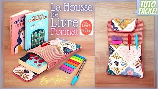 🎀 TUTO DIY FACILE 🎀 Coudre La Housse de Livre format LivredePoche ByMélou 🥰 [upl. by Ahsiyn]