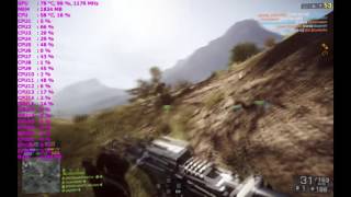 Battlefield 4 on Intel Xeon E5 2658 V3 [upl. by Crispas398]