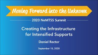 NeMTSS Virtual Summit  Creating the Infrastructure for Intensified Supports [upl. by Ocsic]