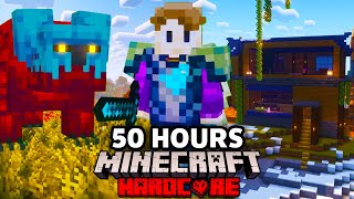 I Survived 50 HOURS in BETTER Minecraft Hardcore 1201 [upl. by Onilatac]