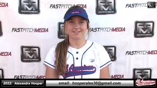 2022 Alexandra quotAlexquot Hooper Committed FDU Middle Infielder amp Outfield Softball Skills Video  Ayala [upl. by Inittirb]