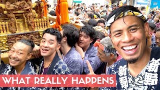 Behind the Scenes at a JAPANESE FESTIVAL  Mikoshi Matsuri [upl. by Chatav]