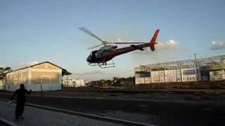 Helicóptero Pousando na Praça Dos Pirulitos na Cidade de Crateús [upl. by Deenya]