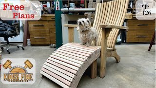 127  Adirondack Chair Footrest  Ottoman Free Plans [upl. by Iahk487]