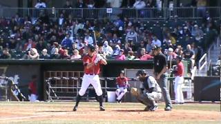 Mike McDadeYan GomesAdam CalderoneCraig Stansberry batting at the NH Fishercats 2011 [upl. by Jenkins355]