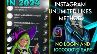 INSTAGRAM UNLIMITED LIKES METHOD 🤫 100 WORKING✅instagram howtoincreaseinstagramlikes [upl. by Aileme691]