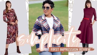 Simplicity Sewing Patterns  Fall 2020  First Impression [upl. by Shaner]