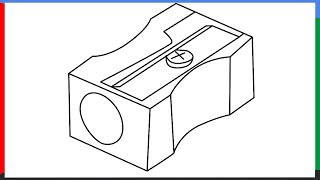 How To Draw a Pencil Sharpener Step by Step for Beginners [upl. by Lurette364]