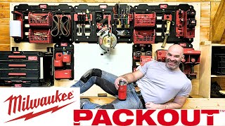 Building My Milwaukee PACKOUT Workshop Storage Wall [upl. by Akceber506]