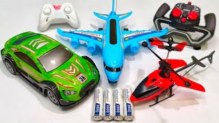 Radio Control Airplane A380 and Remote Control Racing Car Unboxing with Rc Helicopter and aeroplane [upl. by Marcos]