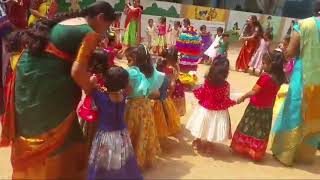 Bathukamma Celebrations Pre primaryKidlinkAquila [upl. by Oiratnom944]