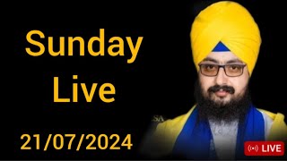 Dhadrianwale live from parmeshar dwar  21072024  sunday samagam [upl. by Eidolem]